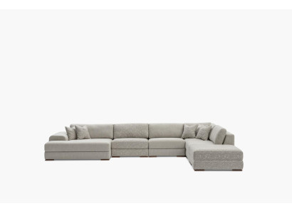 Corner sofa Living landscape Fabric Big Sofa Couch U-shape Upholstered sofa 150x425x290