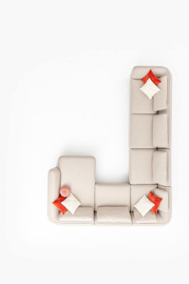 Corner sofa U-shape upholstered sofa Modern Luxury Living room Corner sofa Living landscape
