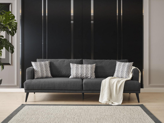 Four Seater Sofa 4 Seater Sofas Fabric Gray Modern Seater Living room new