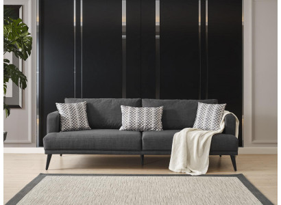 Four Seater Sofa 4 Seater Sofas Fabric Gray Modern Seater Living room new