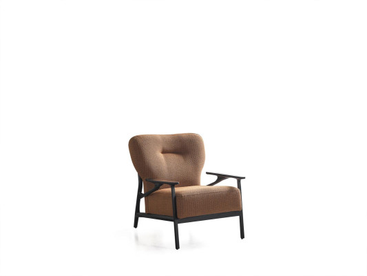Armchair Wing Chair Modern Fabric Living room Polyester White Design