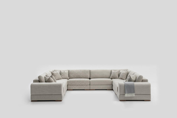 Sofa U-shape Modern Design Luxury Living room Big Gray Corner sofa new