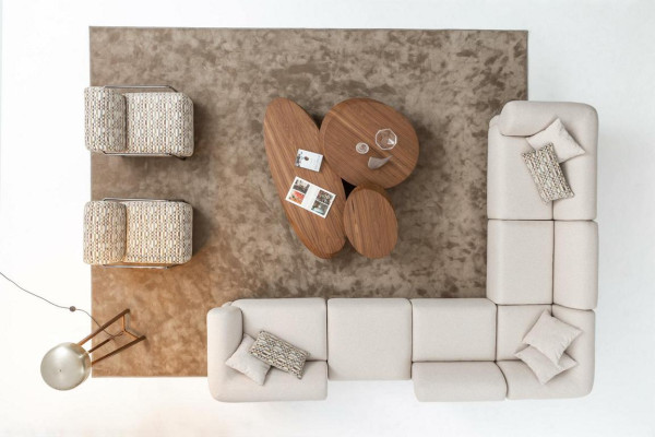 Italian style Furniture Corner sofa Corner sofa Living landscape Corner suite 5pcs.