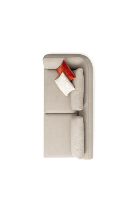 Sofa U-shape luxury living room corner sofa beige upholstered sofa design modern style