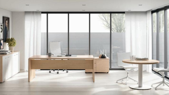 Computer desk beech Office furniture Work table Desk Furnishings Furniture Frezza