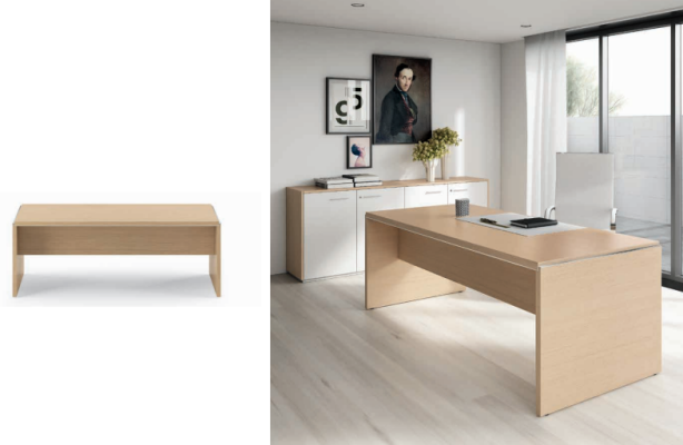Computer desk beech Office furniture Work table Desk Furnishings Furniture Frezza