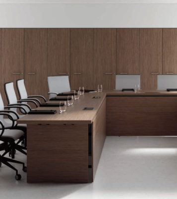 Conference table Chairs Group Office furniture Italy Office desk meeting table 7 pieces.