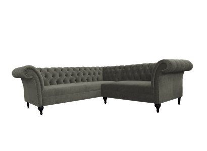 Chesterfield Corner sofa Corner sofa Designer Sofa Couch Velvet Leather Sofa SLIII Sofa №97