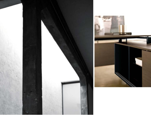 Corner desk Computer Office desk Shelf Desk Table Office Furniture Frezza