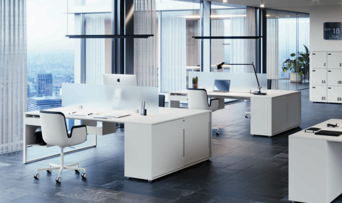 Desk work table computer desk double desk with drawer