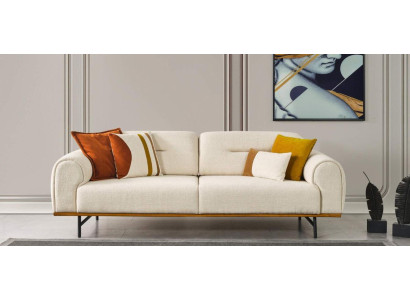Modern Sofa 3 Seater Luxury Beige Design Furniture in Living room Couches