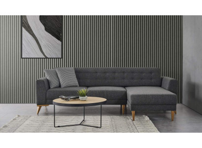 Luxury Corner sofa L-shape modern Gray Couch Designer Furniture Living room