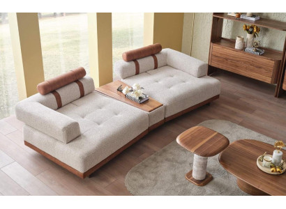 Modern Beige Sofa 3 Seat Luxury Living room Furniture Design Three Seater Style Big xxl