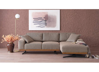Luxury Corner sofa L-shape Modern Furniture Living room Gray Corner suite Corner sofa en