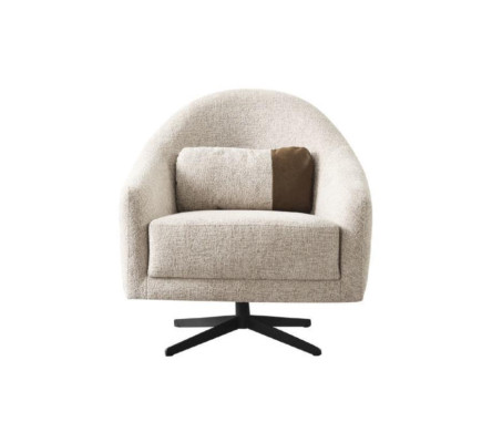 Luxury Armchair Stylish Furniture Living room Design Rotatable Lounge Club Wood