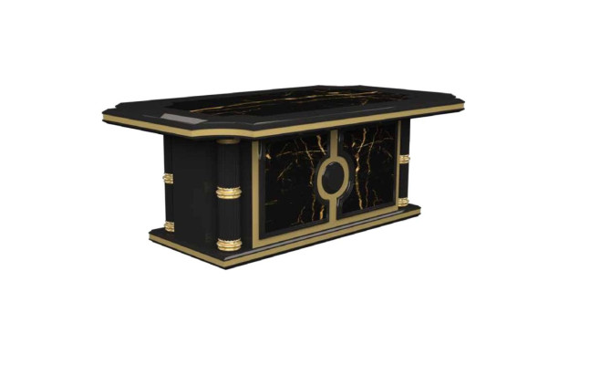 Classic r Coffee table Luxury Coffee tables Marble Look 143x84 Table Furniture Tables