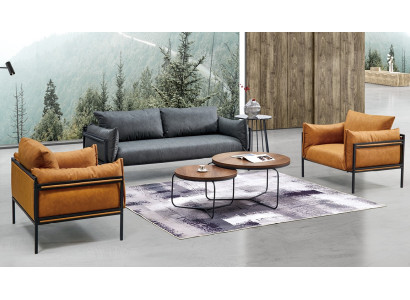 Sofa set Sofa Couch Upholstery Fabric Suite 3+1+1 Complete Set of furniture
