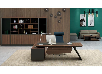 Desk Office Furnishings 2 pcs. Set Tables Shelf Chef Table + Filing cabinet