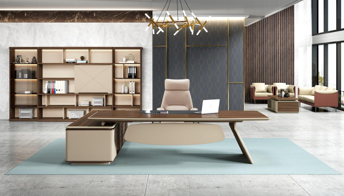 Office Furnishings 2 pcs. Set Chef Table Filing cabinet Desk Tables Shelf