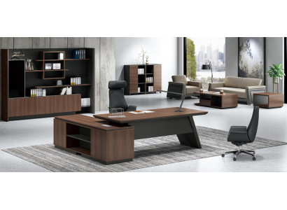 Luxury computer desk and document storage cabinet