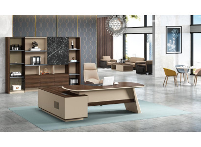 Office Furnishings Desk Tables Chef Table + Filing cabinet Shelf 2pcs.