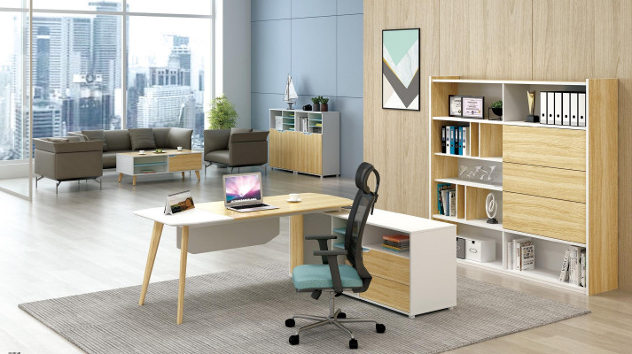 Table & Filing cabinet Office Furnishings 2 pcs. Chef Shelf Set Desk