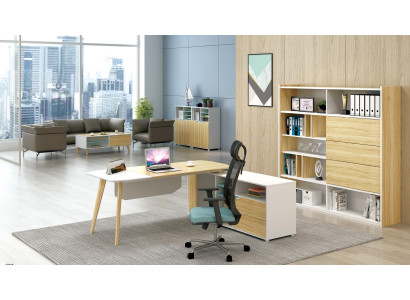Corner desk Cable Channel Home Office Table Big Tables Chef Desk