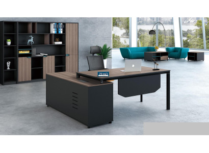 Office Furnishings 2 pcs. Set Chef Table + Filing cabinet Tables Shelf Desk