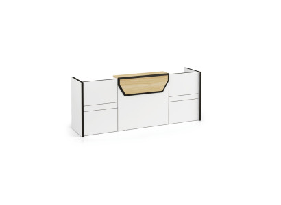Reception counter reception counter practice office trade fair reception hotel tables counter new