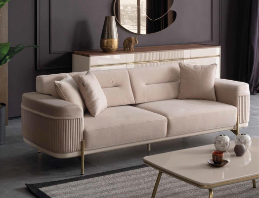 Living room suite 6 pieces. Set Chair Table Sofa Mirror Complete Furniture