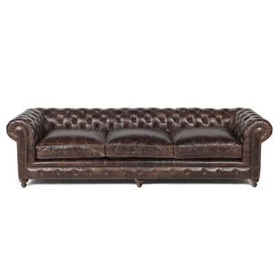 Brown Chesterfield Sofa Couch Upholstery Fabric Leather Couches Upholstery Suite Big XXL