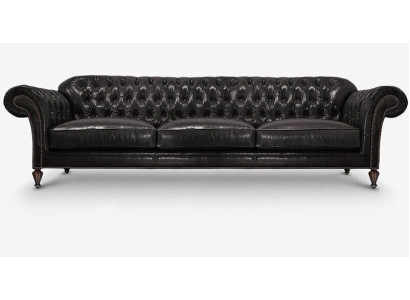 Classic Chesterfield Sofa set Complete Set Suite Sofa Upholstery Leather