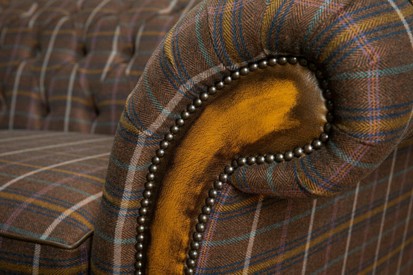 Classic Chesterfield Sofa 3 Seater Design Sofas Upholstery Couches Leather Brown