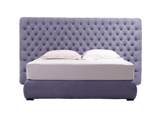 Bed Upholstery Design Luxury Double Hotel Beds Room Chesterfield Gray Velvet new