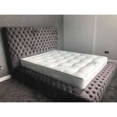 Modern Stylish Chesterfield Bed Bedroom Beds Textile Furniture