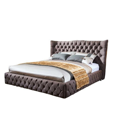Chesterfield Big Bed Large Headboard Ears Beds Upholstery Double bed