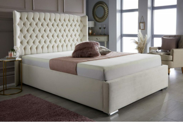 Chesterfield Bed Design Bedroom English Beds 180x200cm Textile Upholstery