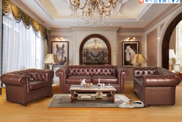 Chesterfield Couch Sofa 2+1 Seater Leather Couch Seat Suite Sofa Sets 2+1