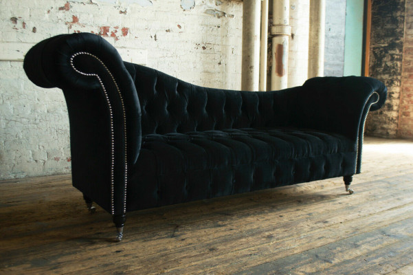 Chesterfield Three Seater Couch Upholstery Design Sofa 3 Seat Sofas Room Black