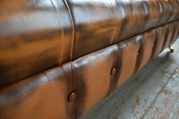 Chesterfield 4 Seater Upholstery Couch Modern Style Leather Fabric Sofa Couches Leather