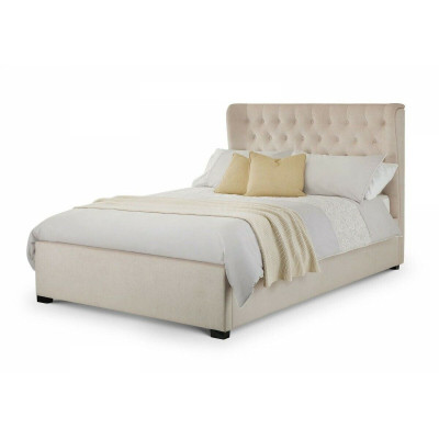 Chesterfield Design Upholstery English Bed Double bed Beige Beds 160/180x200