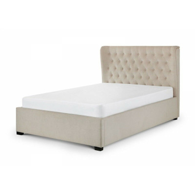 Chesterfield Design Upholstery English Bed Double bed Beige Beds 160/180x200