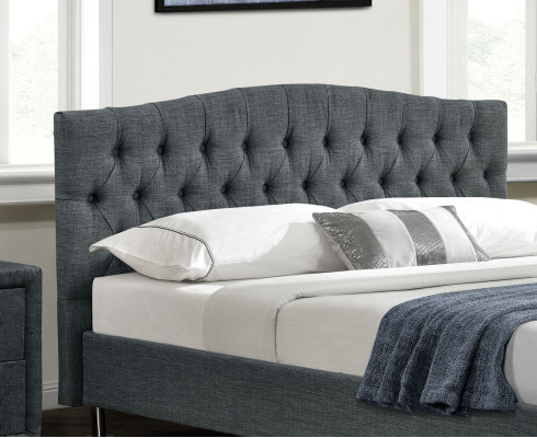 Bedroom Designer Chesterfield Gray Double bed Noble Beds