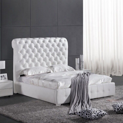 Chesterfield Custom Made Color Selectable Bed Double Beds Purple Brown Beige