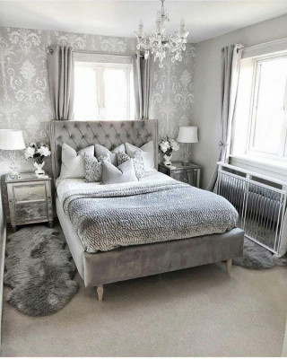 Chesterfield Bed Design Bedroom English Beds 140x200cm Textile Upholstery