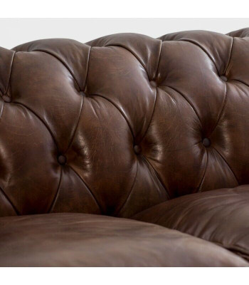 English Chesterfield Couch Leather Sofa Couches Sofas Three Seater Brown Rolls