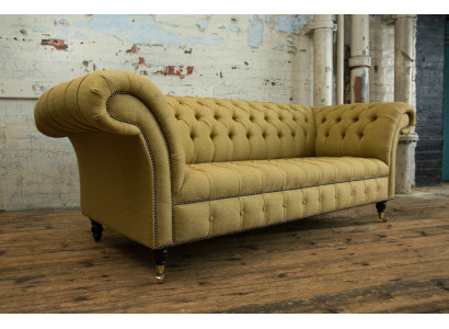 Yellow Couch Three Seater Upholstery Design Sofa 3 Seat Sofas Room Luxury Couches