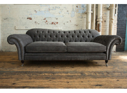Chesterfield Fabric Sofa Couch Sofa set 4 Seater Suite Design Modern Sofa