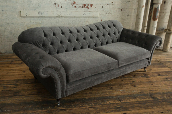 Chesterfield Fabric Sofa Couch Sofa set 4 Seater Suite Design Modern Sofa