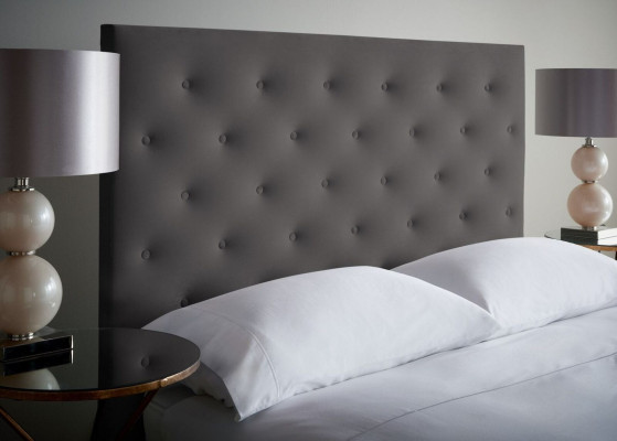 Bed Upholstery Design Luxury Double Hotel Beds Sleep Room Chesterfield Gray